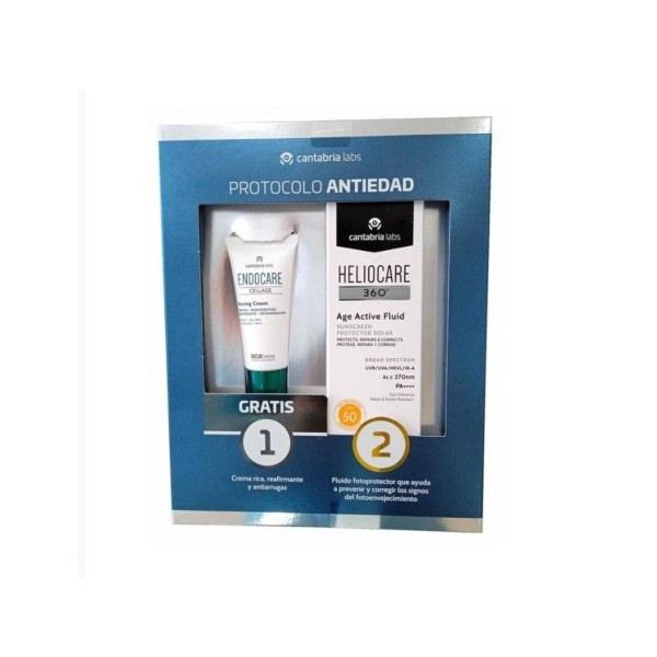 HELIOCARE 360º AGE ACTIVE FLUID SPF 50 50ML + ENDOCARE CELLAGE FIRMING CREAM 15ML DE REGALO