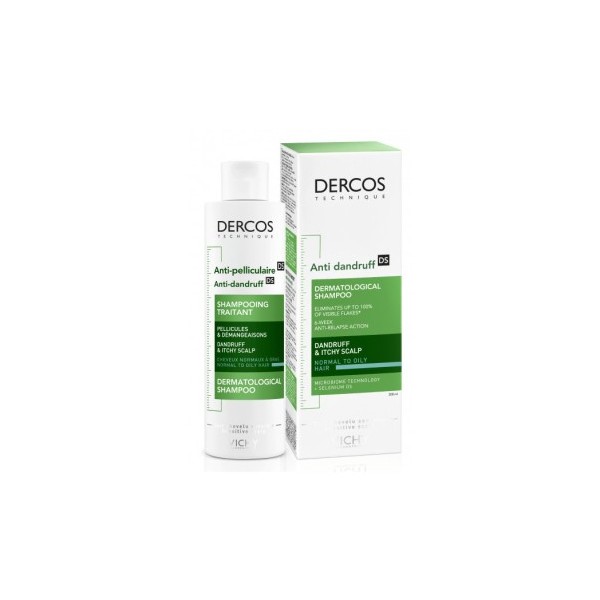 VICHY DERCOS CHAMPÃ ANTI-CASPA CABELLO GRASO 200 ML.