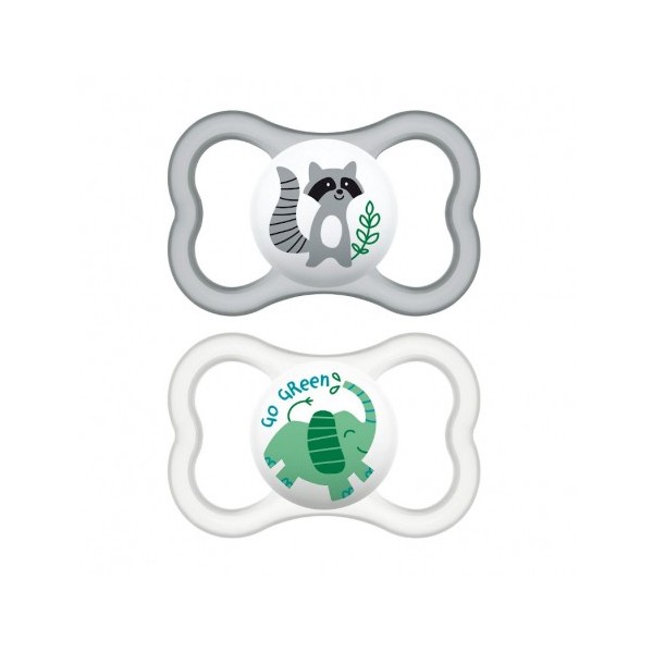 CHUPETE SILICONA FISIOLOGICO MAM AIR + 6 MESES 2 UNIDADES