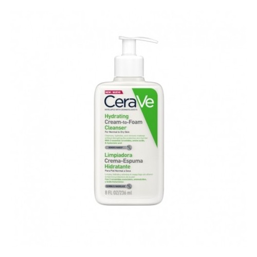 CERAVE LIMPIADORA CREMA ESPUMA HIDRATANTE 236 ML
