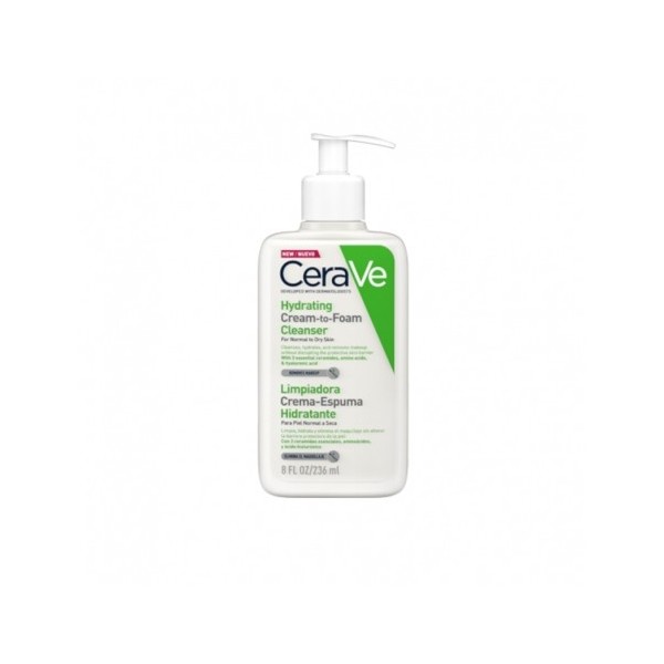 CERAVE LIMPIADORA CREMA ESPUMA HIDRATANTE 236 ML