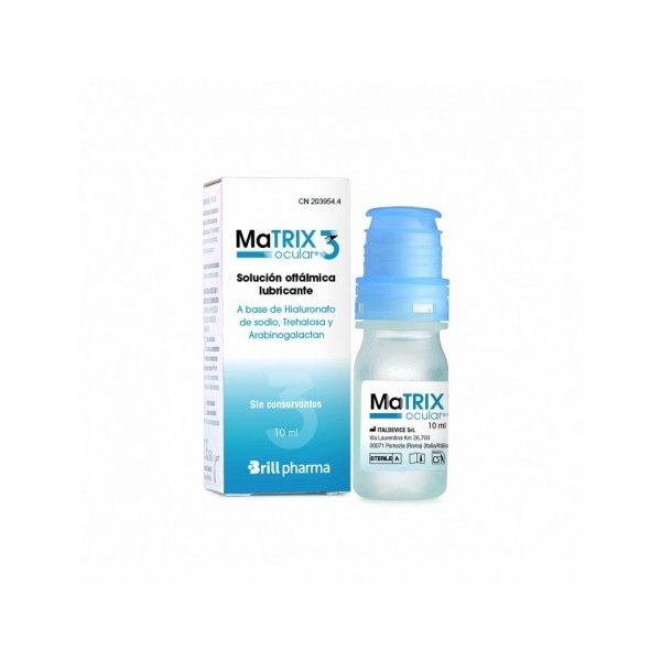 BRILL MATRIX OCULAR 3 SOLUCION OFTALMICA LUBRICANTE 1 ENVASE 10 ML .
