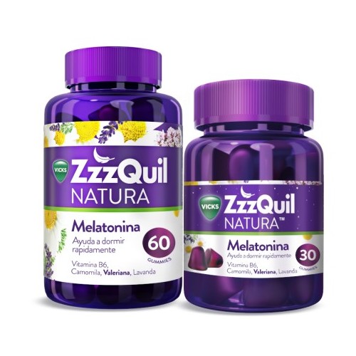 ZzzQuil Natura Melatonina 60+30 Gummies