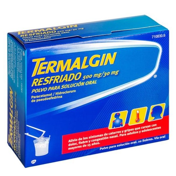 TERMALGIN RESFRIADO 10 SOBRES POLVO SOLUCION ORAL