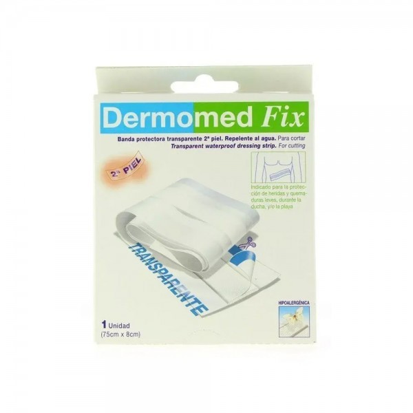 DERMOMED FIX SEGUNDA PIEL APOSITO ESTERIL BANDA 1 UNIDAD 75 CM X 8 CM .