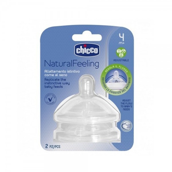CHICCO TETINA SILICONA STEP UP 2 B ANCHA FLUJO R 2 M + 2 U