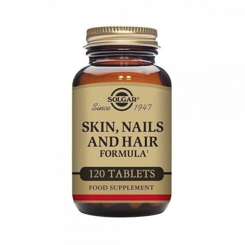 SOLGAR SKIN NAILS AND HAIR FORMULA 120 TABLETAS