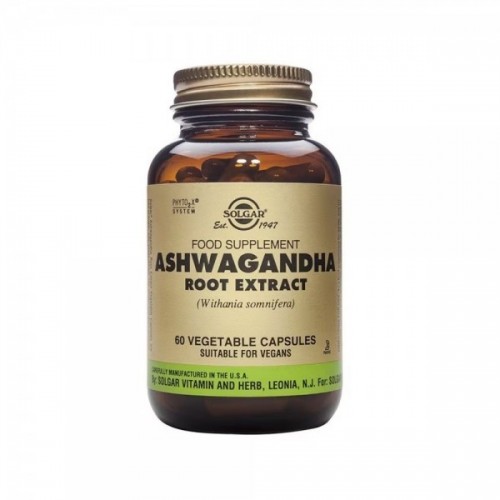 SOLGAR EXTRACTO DE RAIZ DE ASHWAGANDHA 60 CAPSULAS VEGETALES