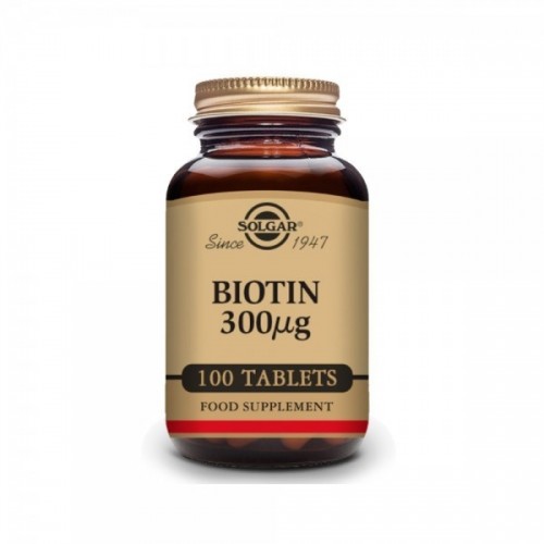 SOLGAR BIOTINA 300MCG 100COMP