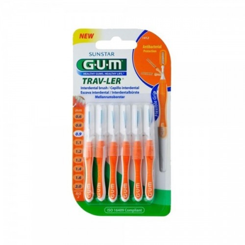 GUM CEPILLO INTERDENTAL TRAV-LER 0.9 MM 6UNIDS (1412 )