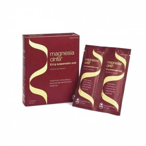 MAGNESIA CINFA 2.4 G 14 SOBRES SUSPENSION ORAL 12 ML