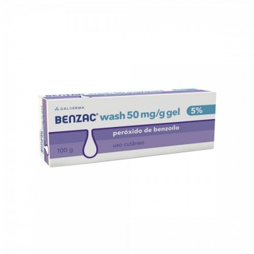 BENZAC WASH 50 MG/G GEL TOPICO 100 G