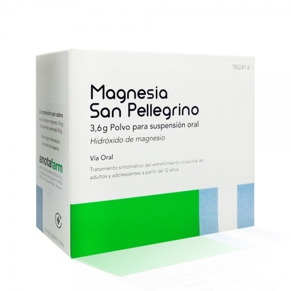 MAGNESIA SAN PELLEGRINO 3.6 G 20 SOBRES POLVO SUSPENSION ORAL