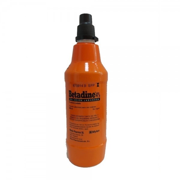 BETADINE 40 MG/ML SOLUCION TOPICA JABONOSA 500 ML