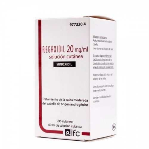 REGAXIDIL 20 MG/ML SOLUCION CUTANEA 1 FRASCO 60 ML