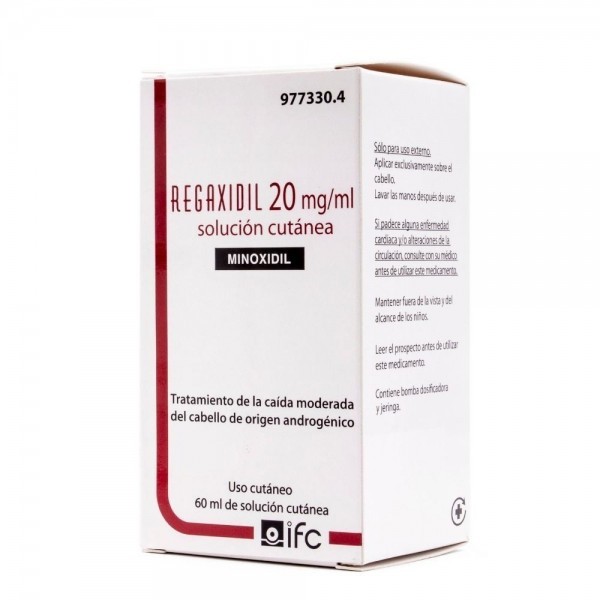 REGAXIDIL 20 MG/ML SOLUCION CUTANEA 1 FRASCO 60 ML