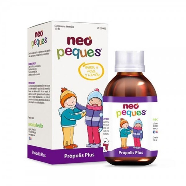 NEOVITAL NEO PEQUES PROPOLIS PLUS 1 ENVASE 150 ML SABOR MIEL Y LIM