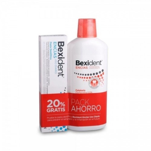 ISDIN PACK BEXIDENT ENCÃAS COLU CLORHEX 0,12% 500ML+PASTA DIA 75ML 20% GRATIS (PROMO 152195+36383