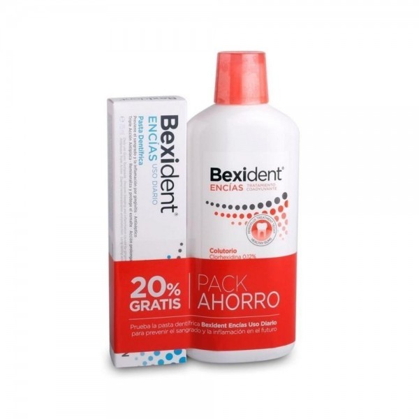 ISDIN PACK BEXIDENT ENCÃAS COLU CLORHEX 0,12% 500ML+PASTA DIA 75ML 20% GRATIS (PROMO 152195+36383