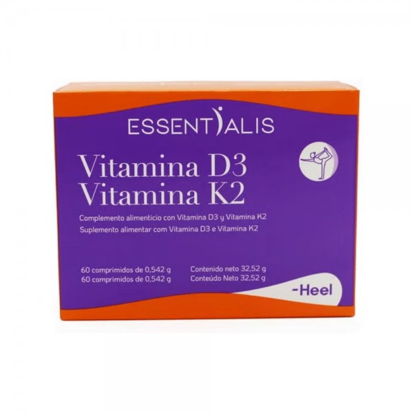 HEEL ESSENTIALIS VITAMINA D3 VITAMINA K2 60 COMPRIMIDOD