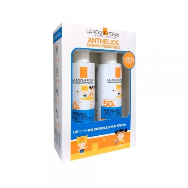 La Roche-Posay Anthelios Dermo-Pediatrics Spray Invisible SPF50+ Duplo 200ml  Protección solar alta para niños