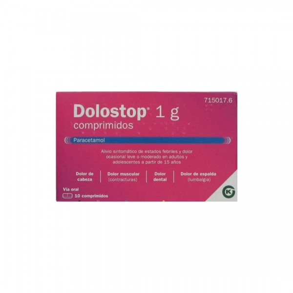 DOLOSTOP 1 G 10 COMPRIMIDOS