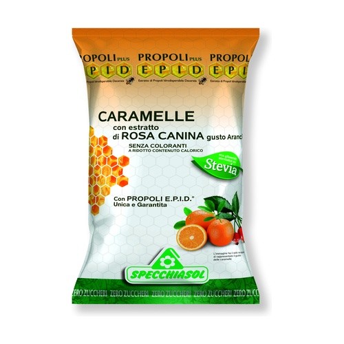 (BJ)198045SPECCHIASOL EPID BOLSA CARAMELOS PROPOLIS ROSA CANINA 67.2 GR