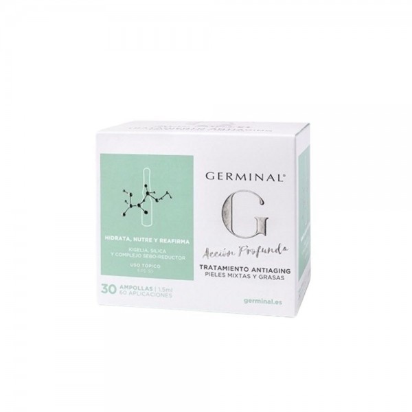 GERMINAL ACCION PROFUNDA  TRATAMIENTO ANTIAGING 30 AMPOLLAS X 1,5 ML