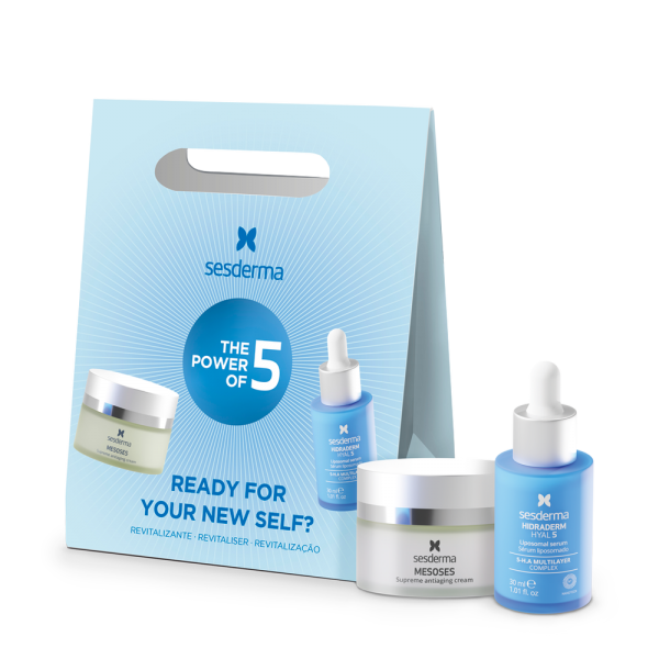 Sesderma pack revitalizante Mesoses crema + Hidraderm Hyal sérum hidratante