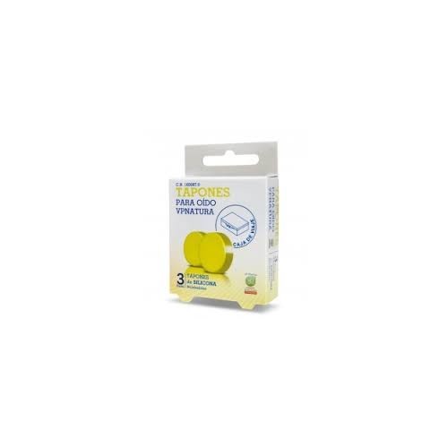 VP NATURA TAPONES OIDO DE ESPUMA 3 PAR CONICO