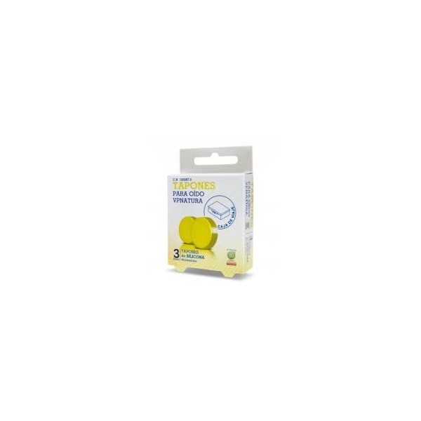 VP NATURA TAPONES OIDO DE ESPUMA 3 PAR CONICO