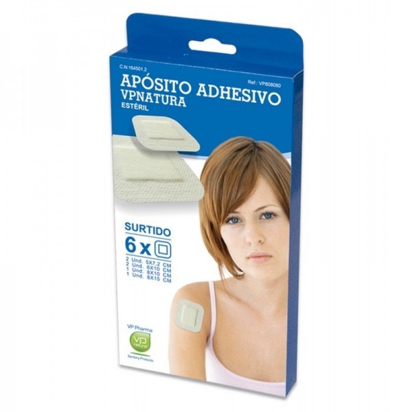 VP NATURA APOSITO ADHESIVO 5 X 7.2 CM 10 U