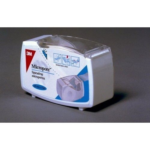 3M ESPARADRAPO MICROPORE PAPEL BLANCO CON DISPENSADOR