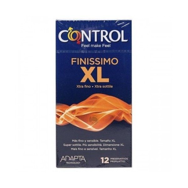 CONTROL ADAPTA FINISSIMO XL PRESERVATIVOS 12 U