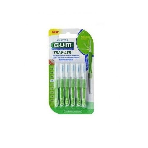 GUM CEPILLO INTERDENTAL 1312 TRAV-LER 0.6 MM 6 UNIDADES