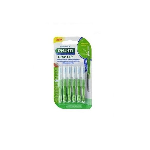 GUM CEPILLO INTERDENTAL 1312 TRAV-LER 0.6 MM 6 UNIDADES