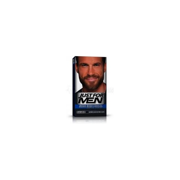 COMBE JUST FOR MEN BIGOTE Y BARBA GEL COLORANTE 30 CC CASTAÑO CLARO
