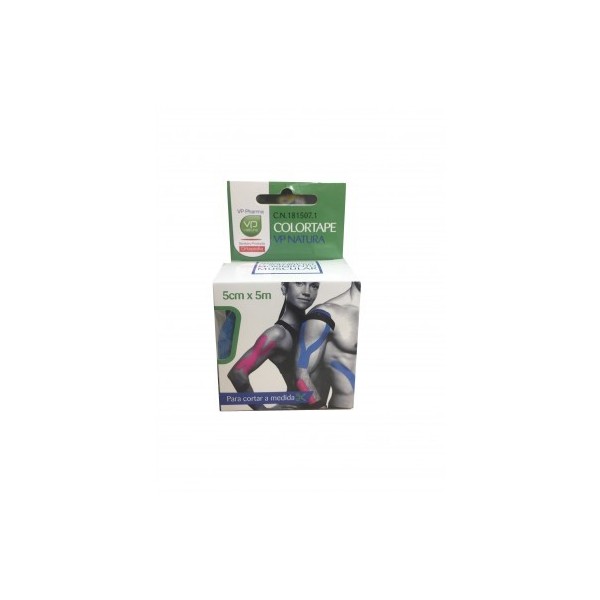 VP NATURA COLORTAPE VENDAJE KINESOLOGICO VENDAJE 5 CM X 5 M