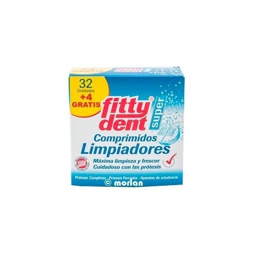 PHB FITTYDENT SUPER COMP LIMPIEZA PROTESIS DENTAL 32 + 4 COMPRIMIDOS