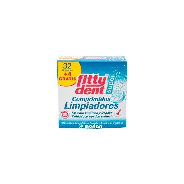 PHB FITTYDENT SUPER COMP LIMPIEZA PROTESIS DENTAL 32 + 4 COMPRIMIDOS