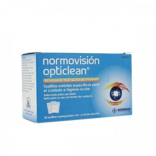 NORMOVISION OPTICLEAN 30 TOALLITAS