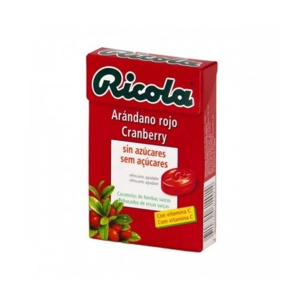 DIAFARM RICOLA CARAMELOS ARANDANO ROJO 50 G