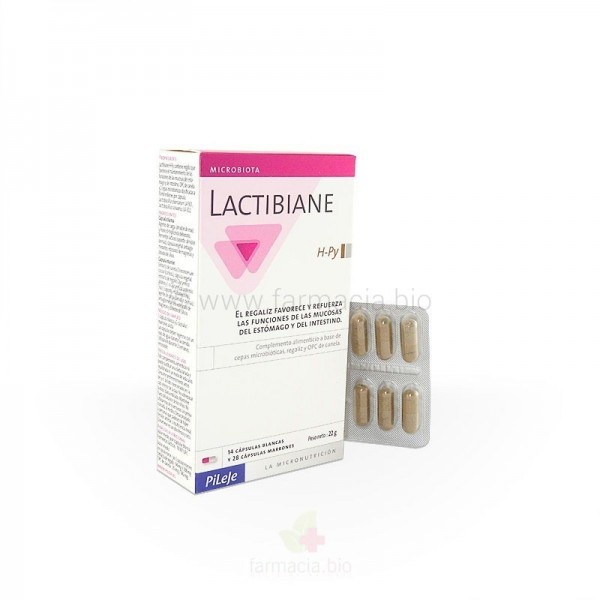 PILEJE LACTIBIANE HELICOBACTER PYLORI 14 CAPS BLANCAS 28 CAPS MARRONES