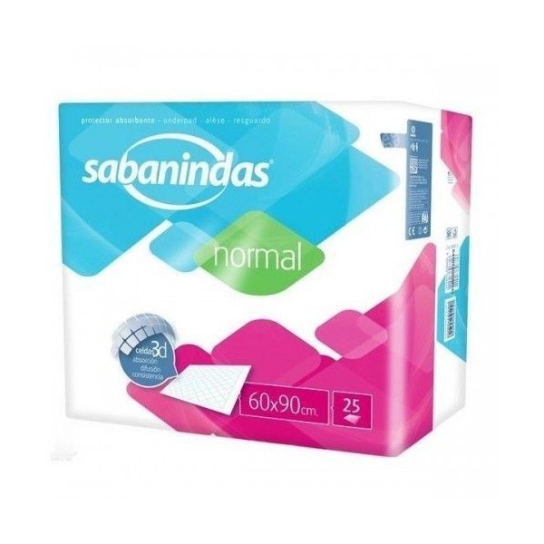 SABANINDAS NORMAL INCONTINENCIA 60 X 90 25 U