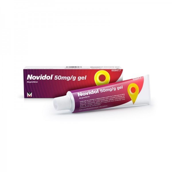 NOVIDOL 50 MG/G GEL TOPICO 1 TUBO 60 G