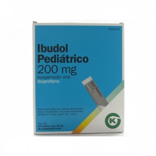 IBUDOL PEDIATRICO 200 MG 20 SOBRES SUSPENSION ORAL