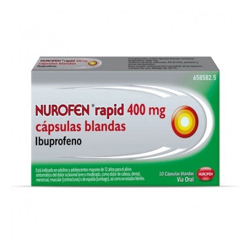NUROFEN 400 MG 10 CAPSULAS BLANDAS