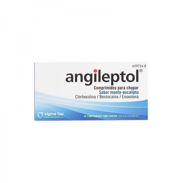 ANGILEPTOL 30 COMPRIMIDOS PARA CHUPAR MENTA-EUCALIPTO