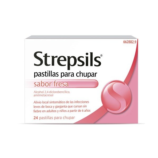 STREPSILS 24 PASTILLAS PARA CHUPAR FRESA
