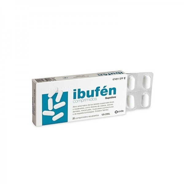 IBUFEN 400 MG 20 COMPRIMIDOS RECUBIERTOS